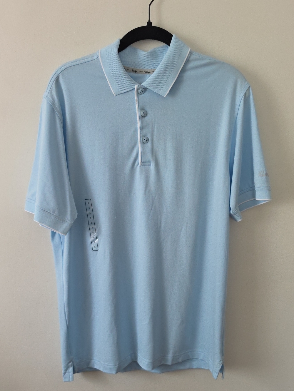 Walter Hagen Light Blue Men's Golf Polo Shirt Small